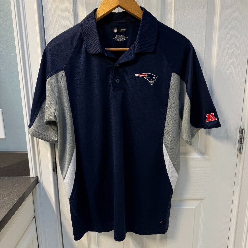 New England Patriots 2011 NFL Apparel Polo Shirt Size Large